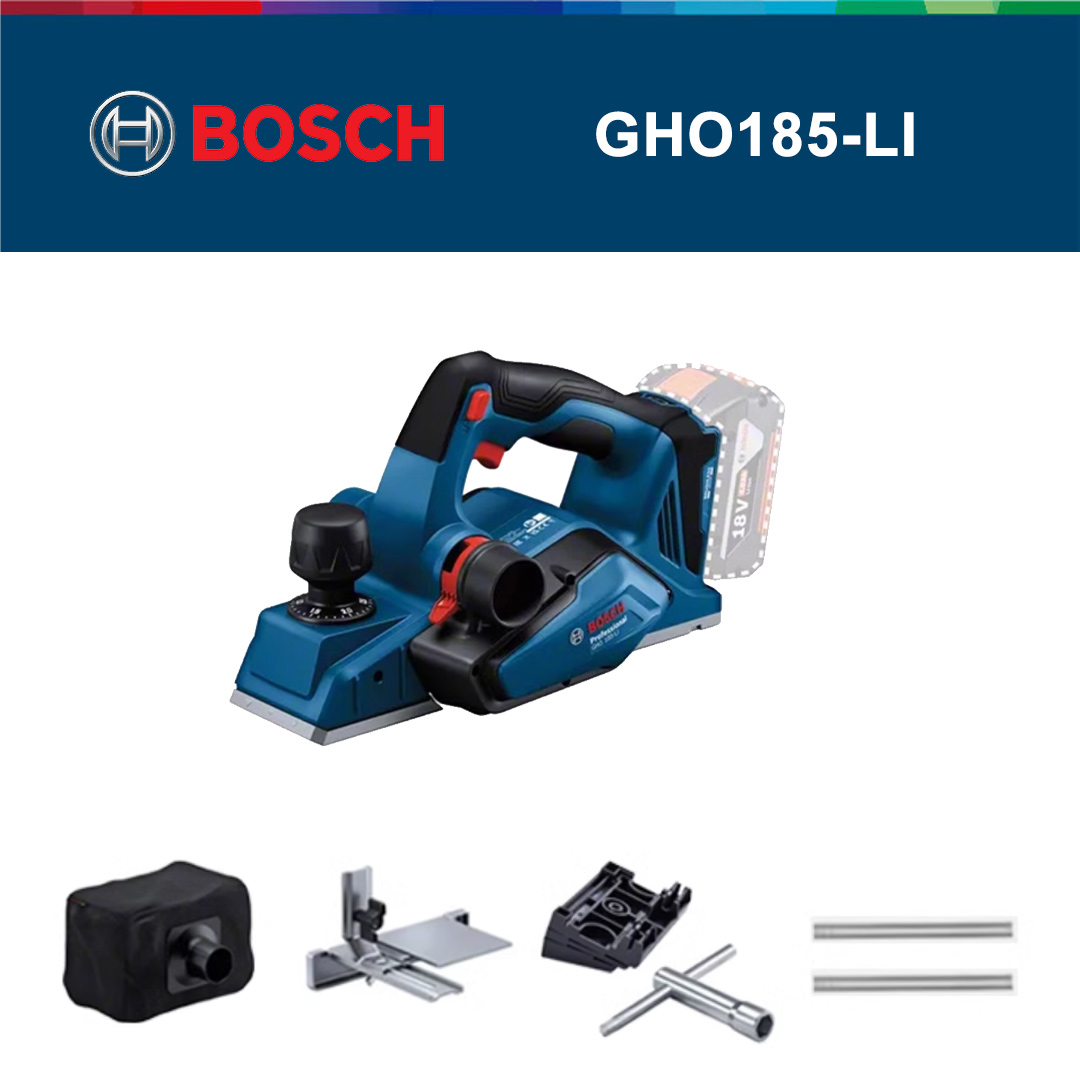 Electric planer + dust collector + parallel guide + sharpener + blade setting plate + planer blade * 2